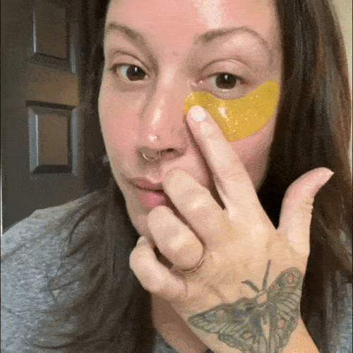 24k gold anti-aging under eye patches for dark circles and puffiness