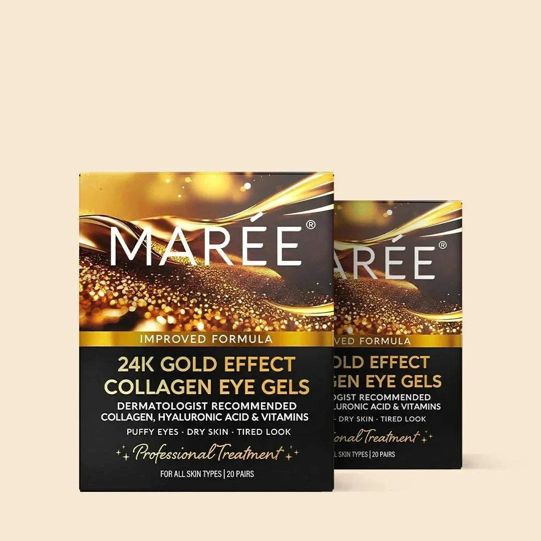 24K gold anti-aging under eye patches for dark circles and puffiness