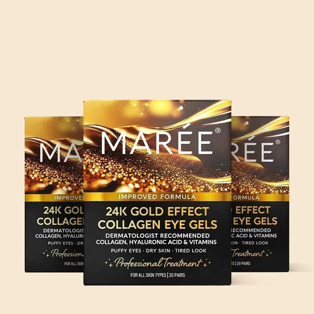 24k gold anti-aging eye patches for dark circles and puffiness