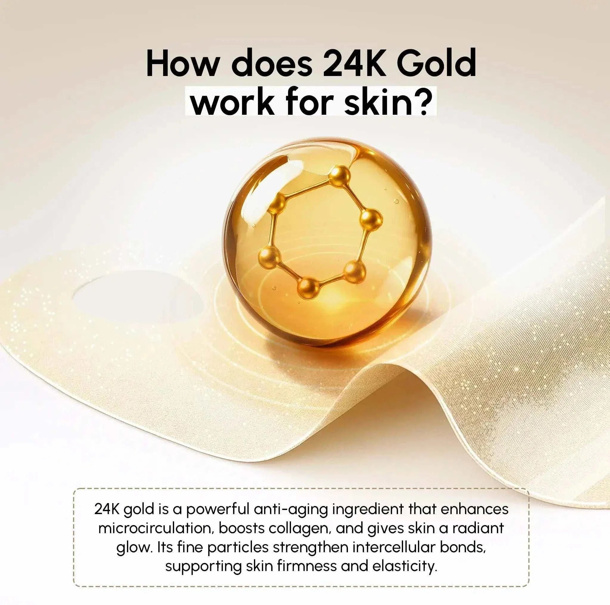 24k gold chin and jawline lifting mask with collagen for anti wrinkle and firming