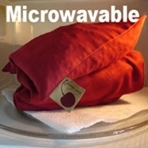 Double Square Pillow in Plush Red Ultra-Suede