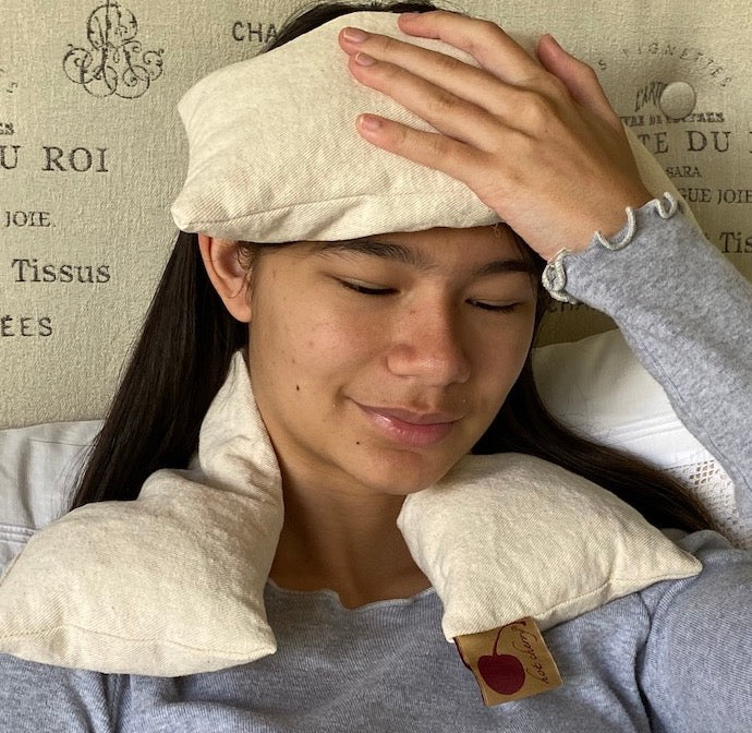 Eye Pillow in Unbleached, Pre-washed, Natural Denim