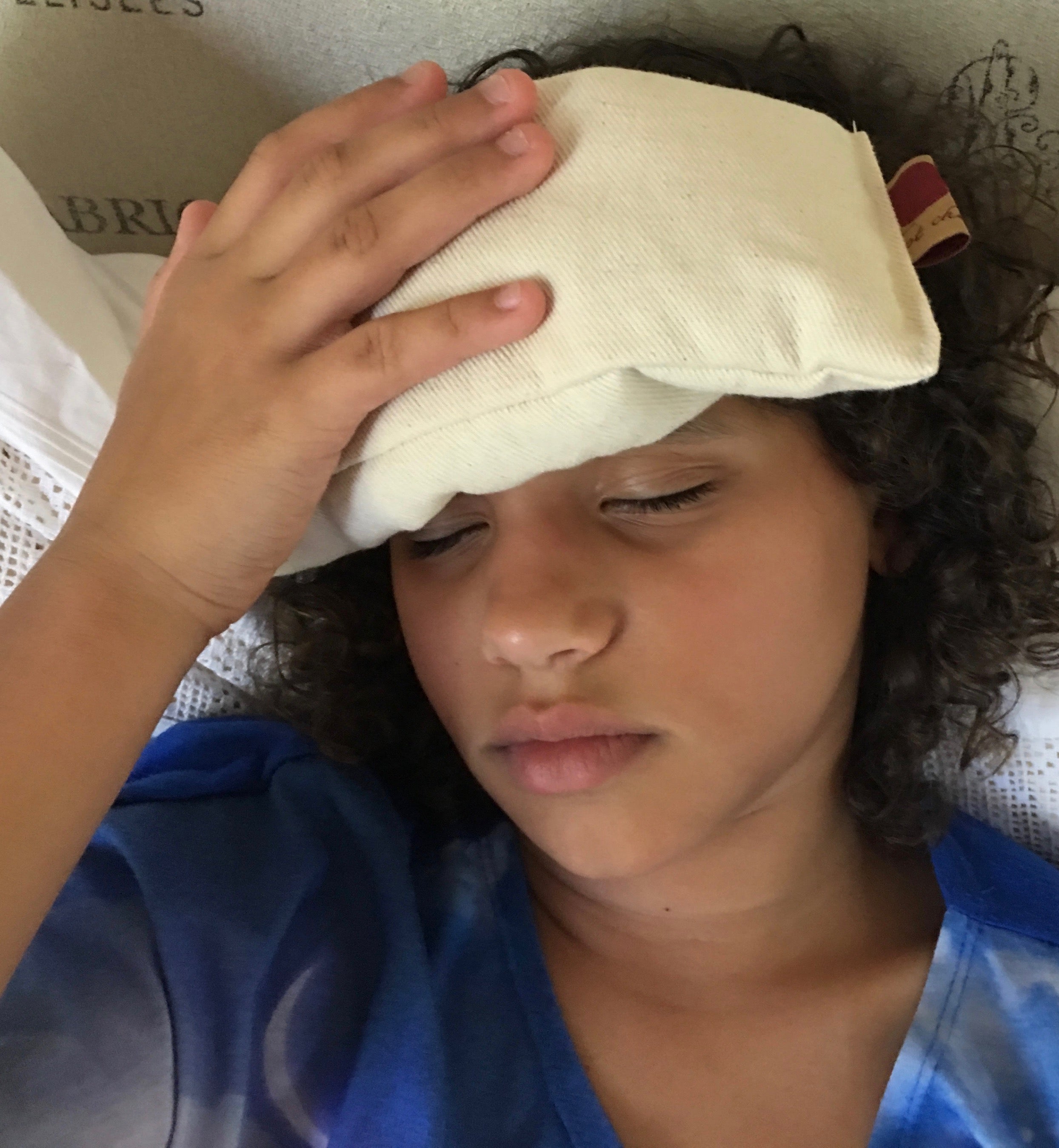 Eye Pillow in Unbleached, Pre-washed, Natural Denim