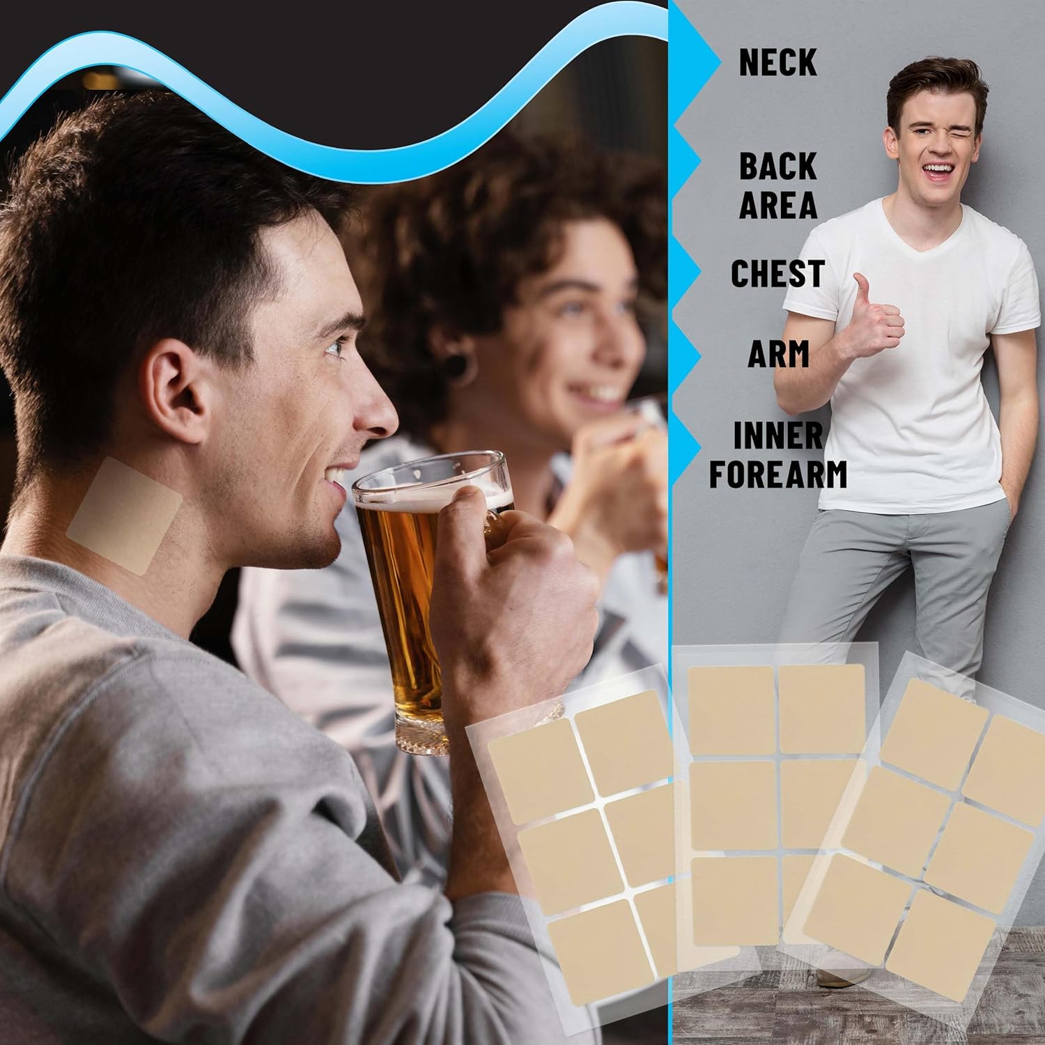After-Party Hangover Patches, Vitamin-Infused Recovery Patches, 42 patches