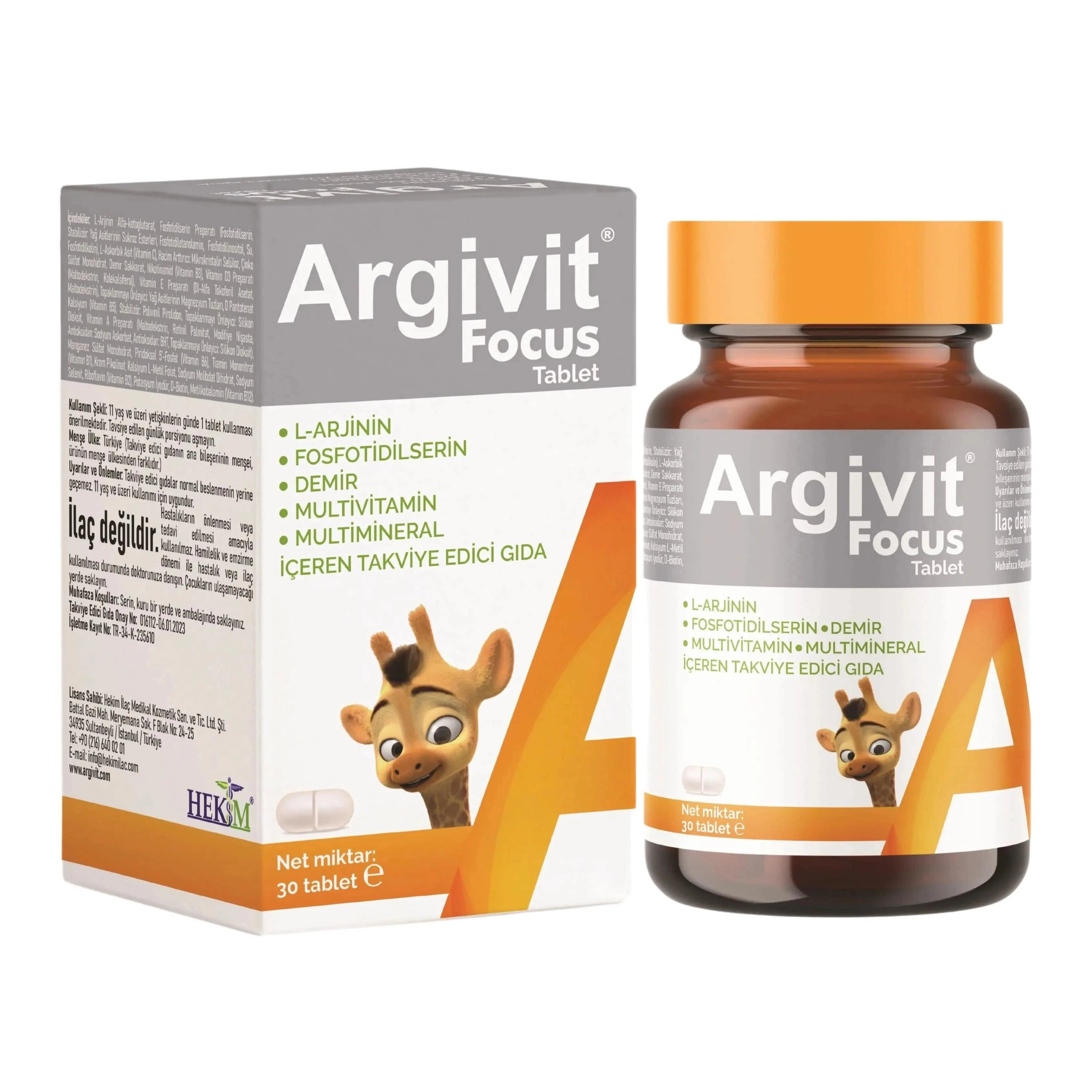 Argivit Focus 30 Tablets