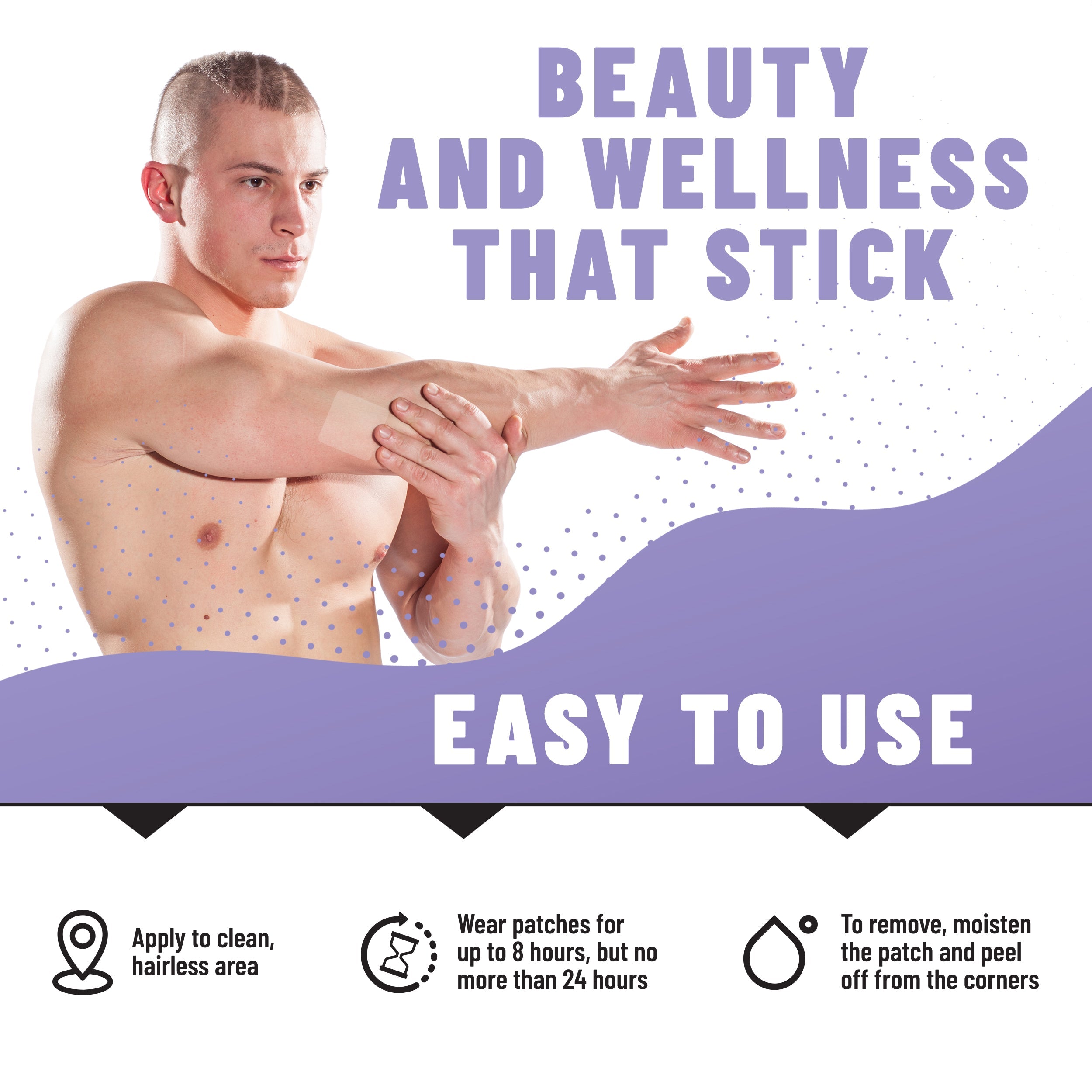 Collagen Patches Skin, Joint & Connective Tissue Support with Collagen, Hyaluronic Acid, Vitamins & Minerals, 36 Patches