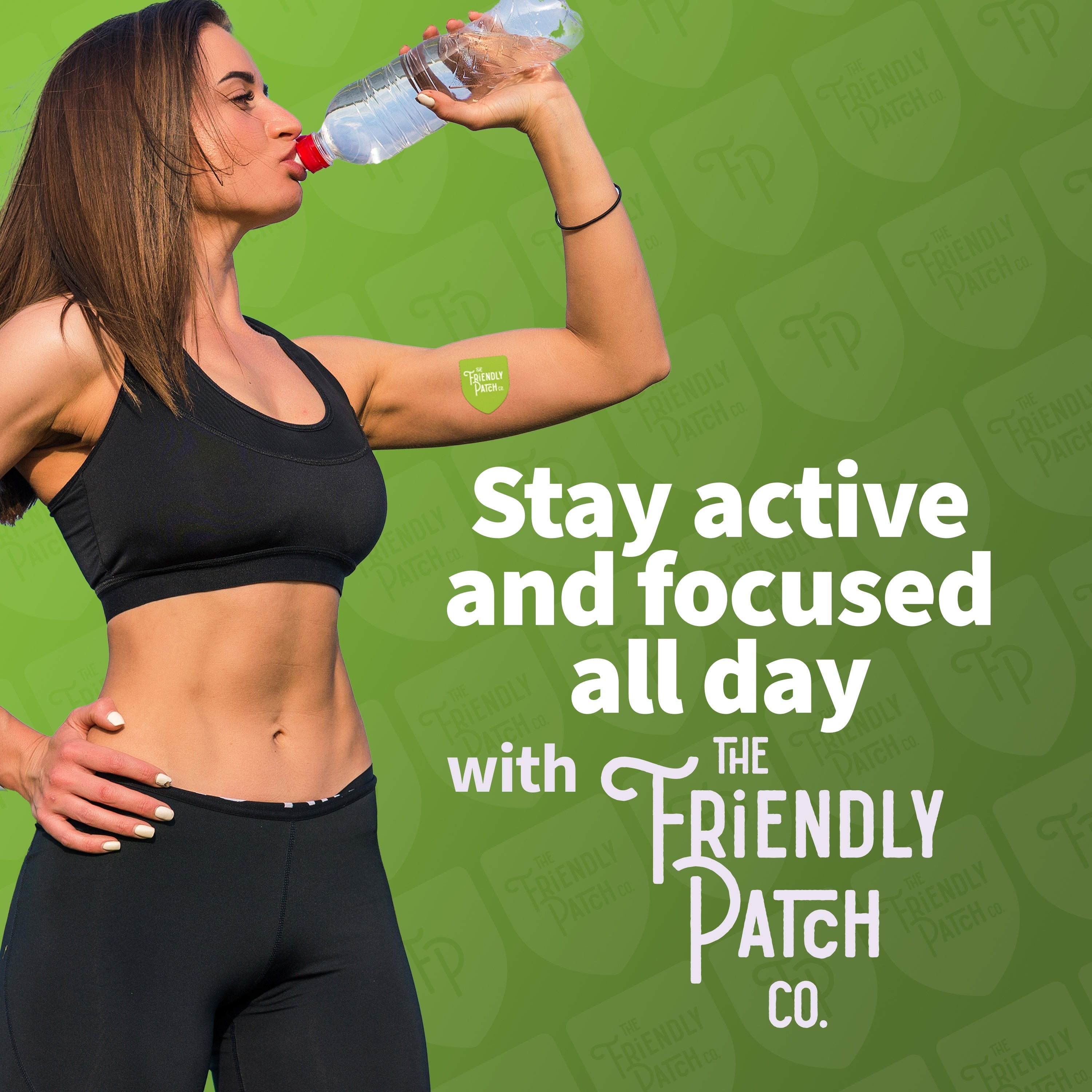Boost Energy Patches: Green Tea, Guarana & Caffeine - 8 pack