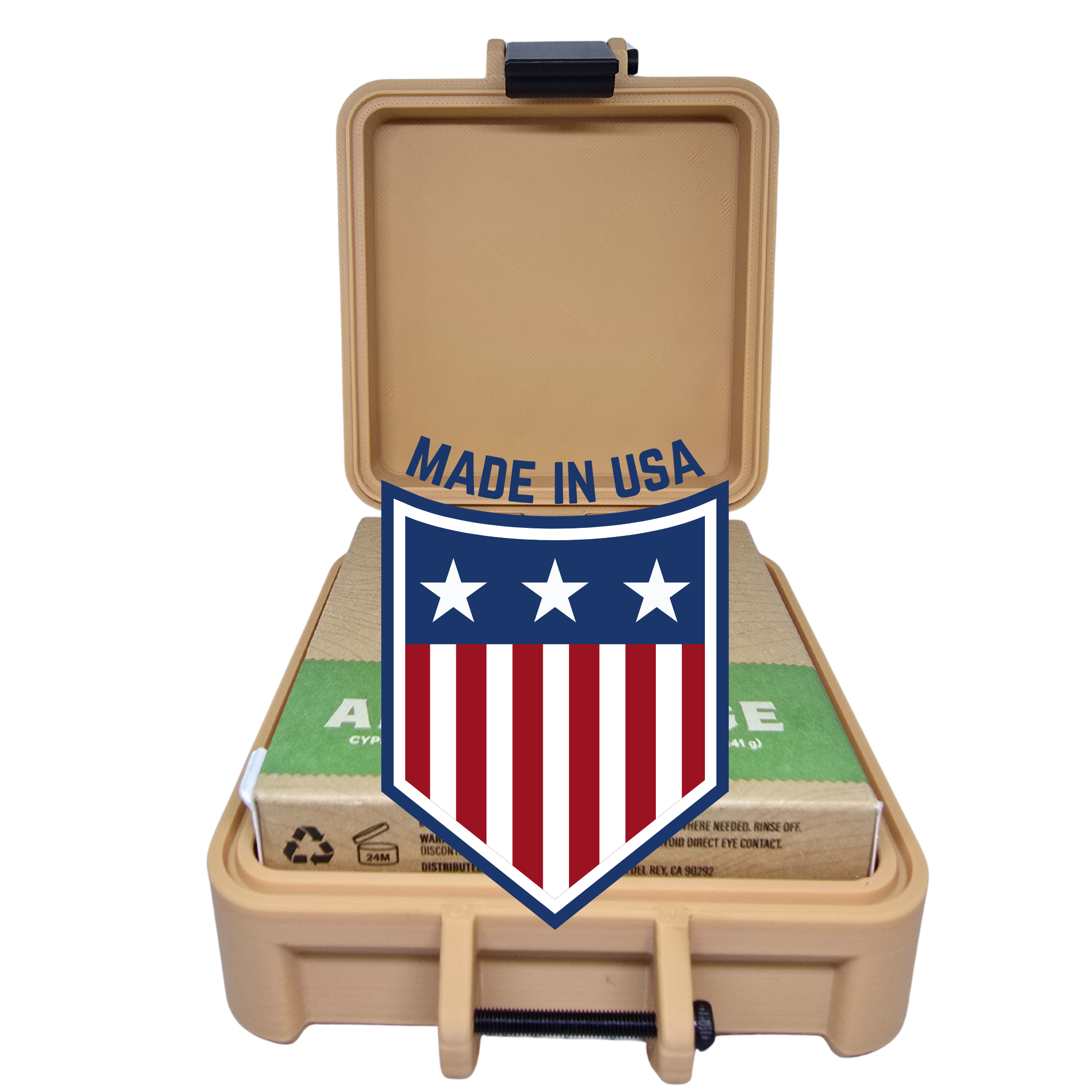 Tactical Hard Travel Soap Case for Natural Soap Bars – Compatible with Dr. Squatch® Soap