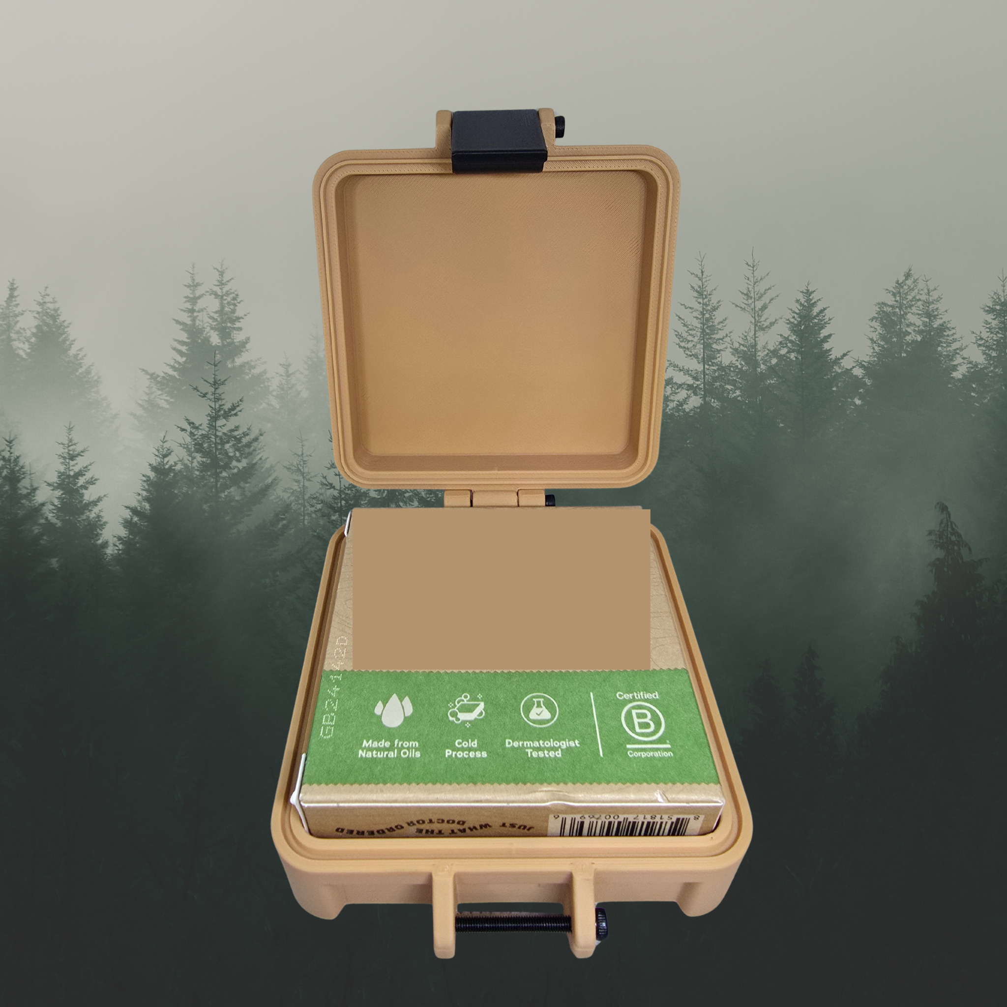 Tactical Hard Travel Soap Case for Natural Soap Bars – Compatible with Dr. Squatch® Soap