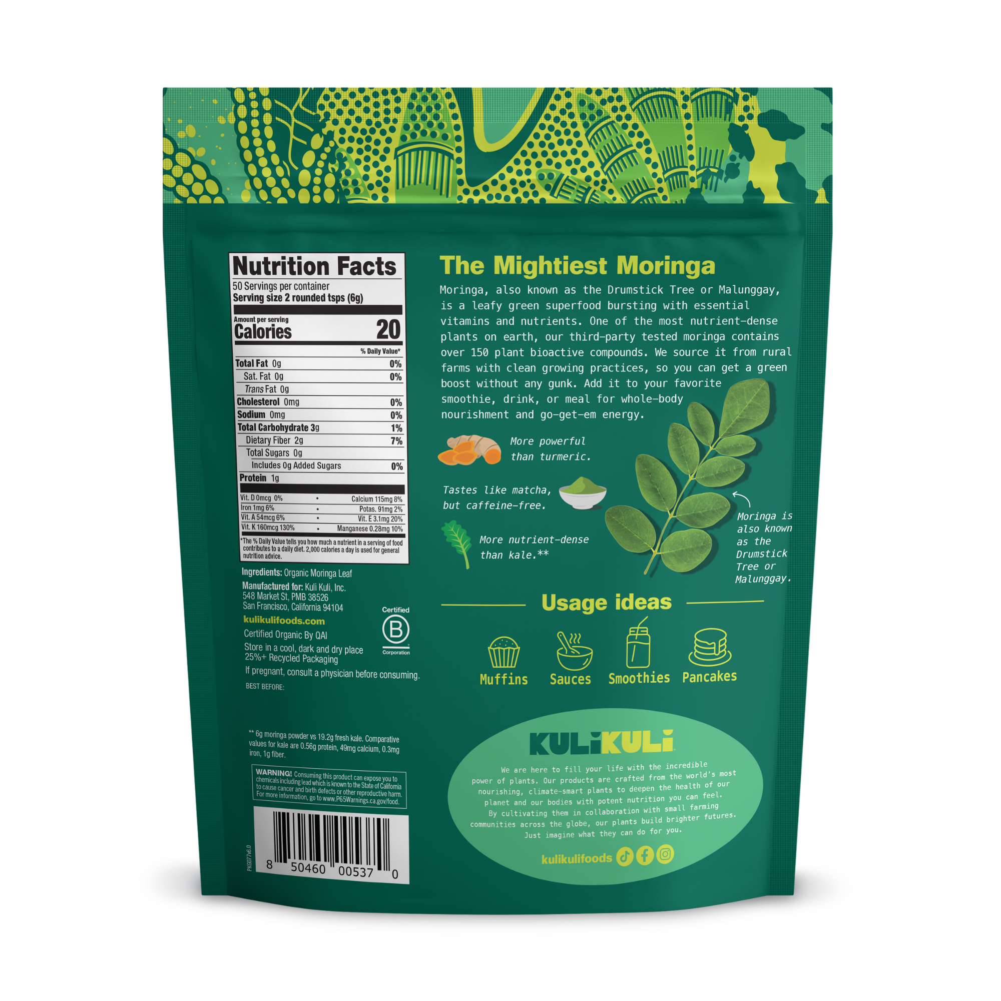 Organic Pure Moringa Powder