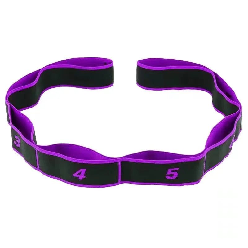 Yoga Stretch Resistance Band | Multi Loop Stretching Strap for Flexibility Training