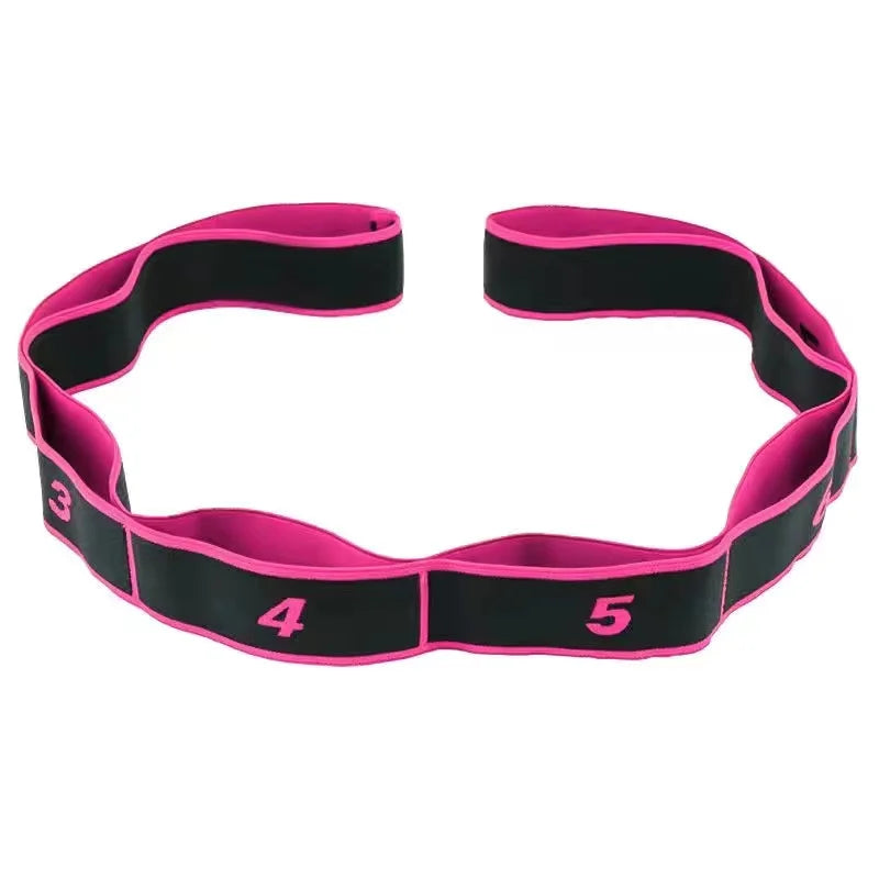 Yoga Stretch Resistance Band | Multi Loop Stretching Strap for Flexibility Training