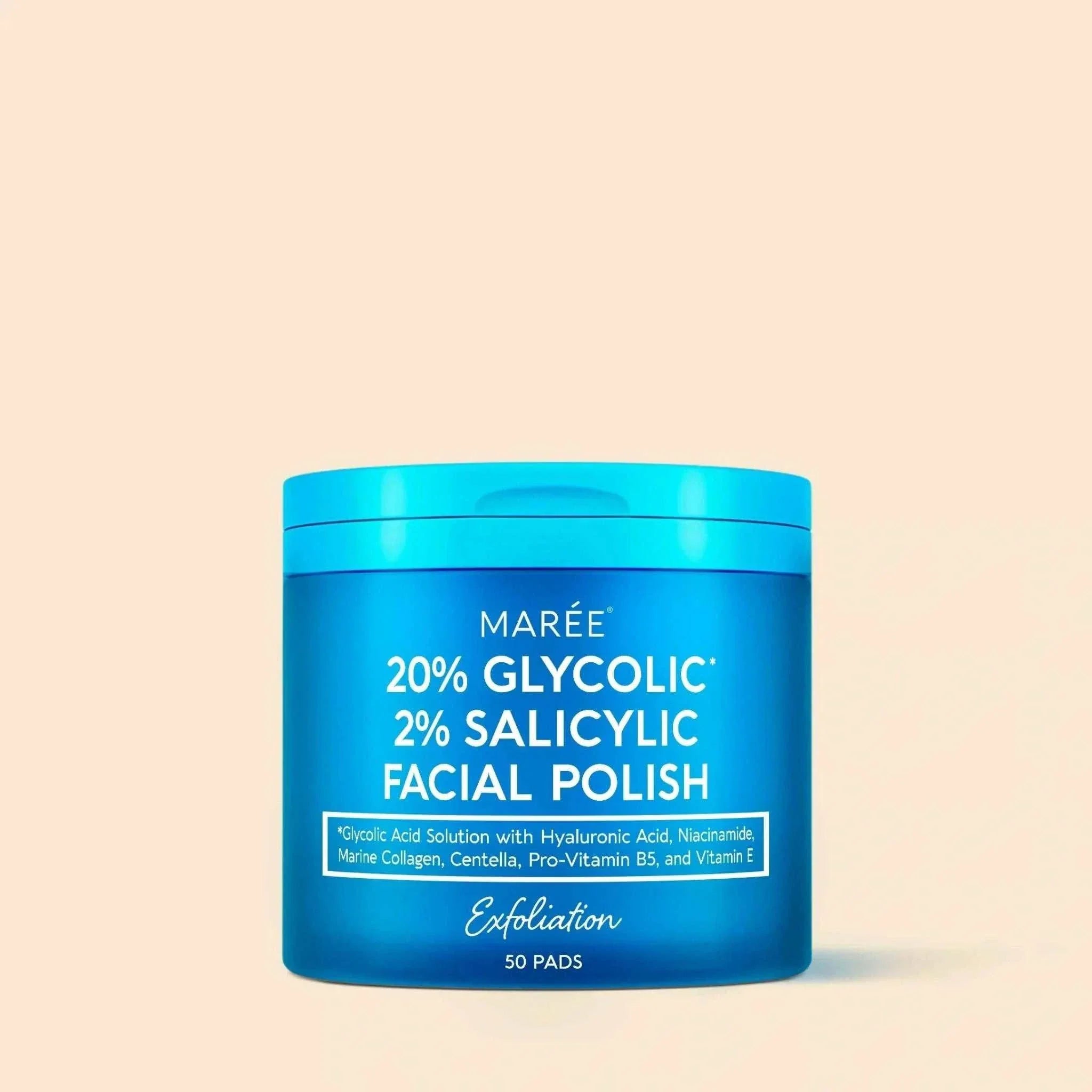 Marée glycolic and salicylic acid peel pads for smooth clear skin