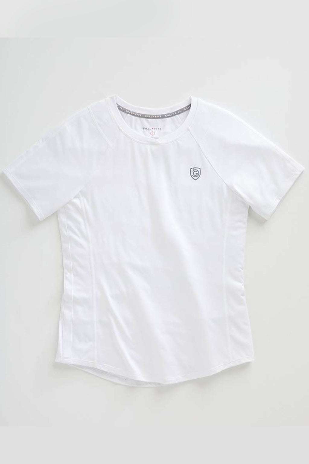 Advance Women's Training Top, a white soft-fabric short-sleeve crew neck shirt with a small shield logo on the chest
