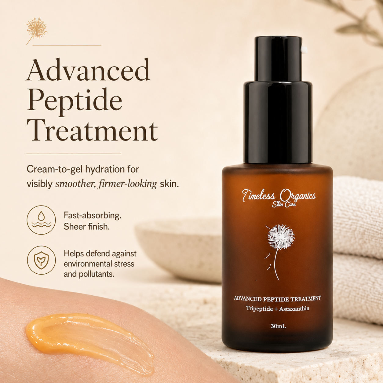 Advanced Peptide Treatment moisturizer with peptides and antioxidants