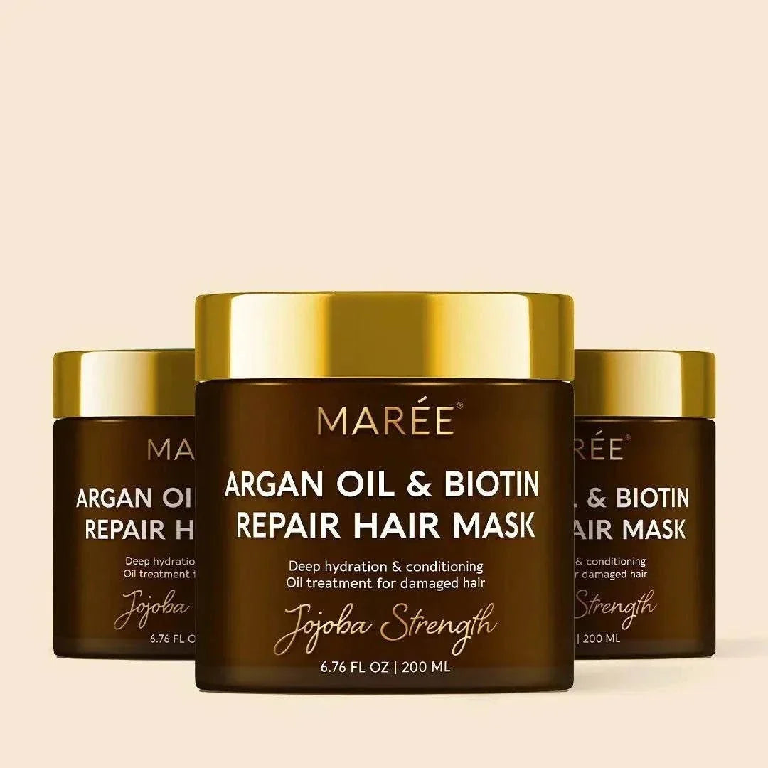 Marée Argan Oil and Biotin Hair Repair Mask for dry hair