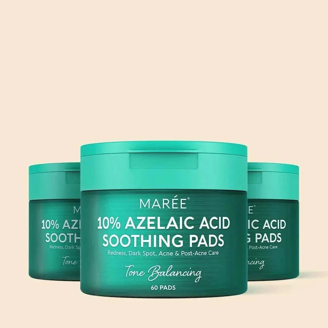 Marée Azelaic Acid toner pads soothing redness and blemishes