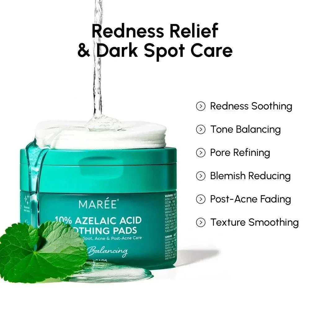 Marée Azelaic Acid soothing toner pads for radiant skin