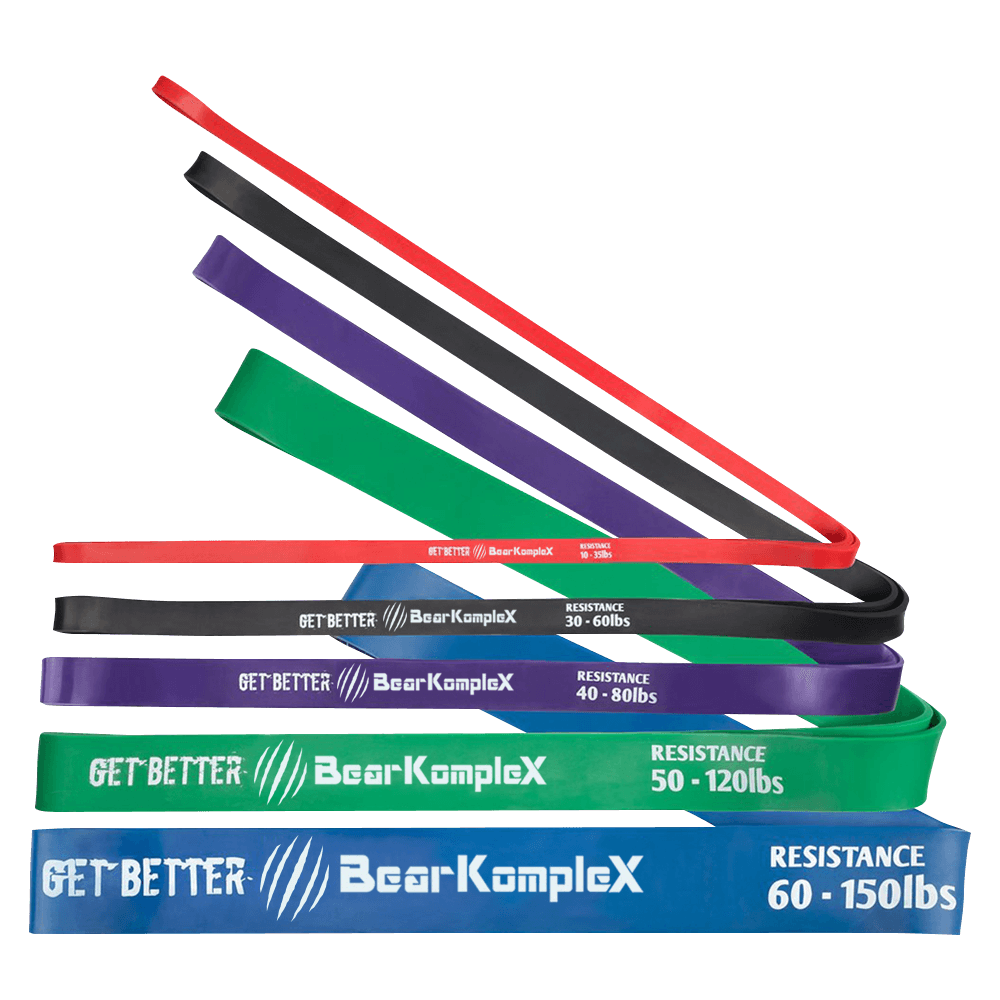 Bear KompleX resistance bands in multiple colors for strength training