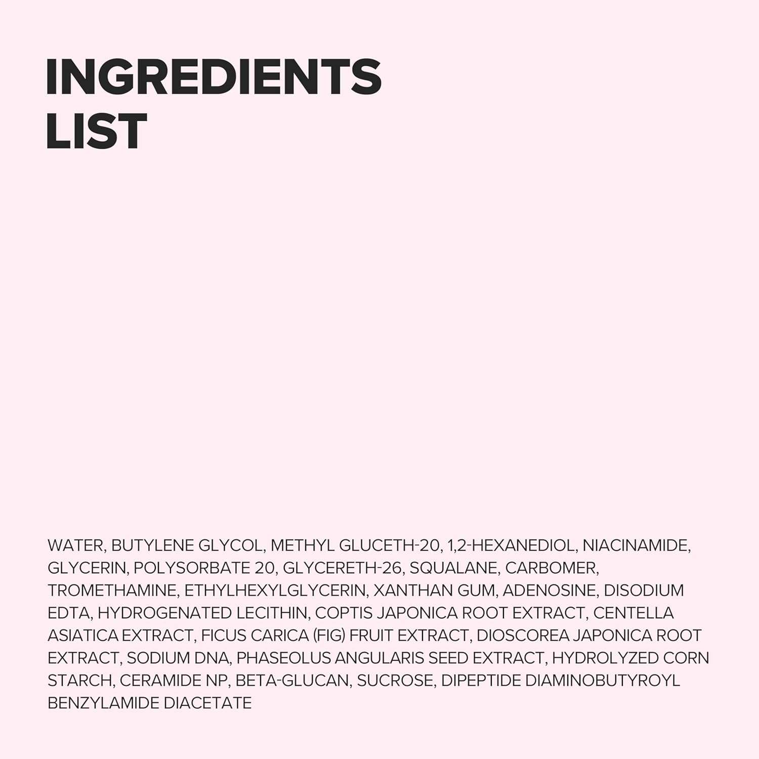 Beauty Of Joseon Pore Firming Serum ingredients list with niacinamide, red bean extract, peptides and ceramide.
