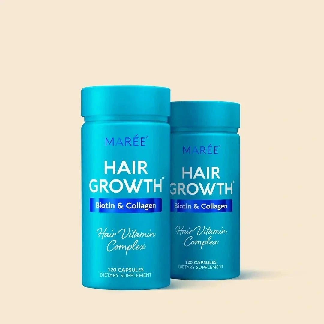 Biotin and collagen hair growth complex capsules for stronger hair