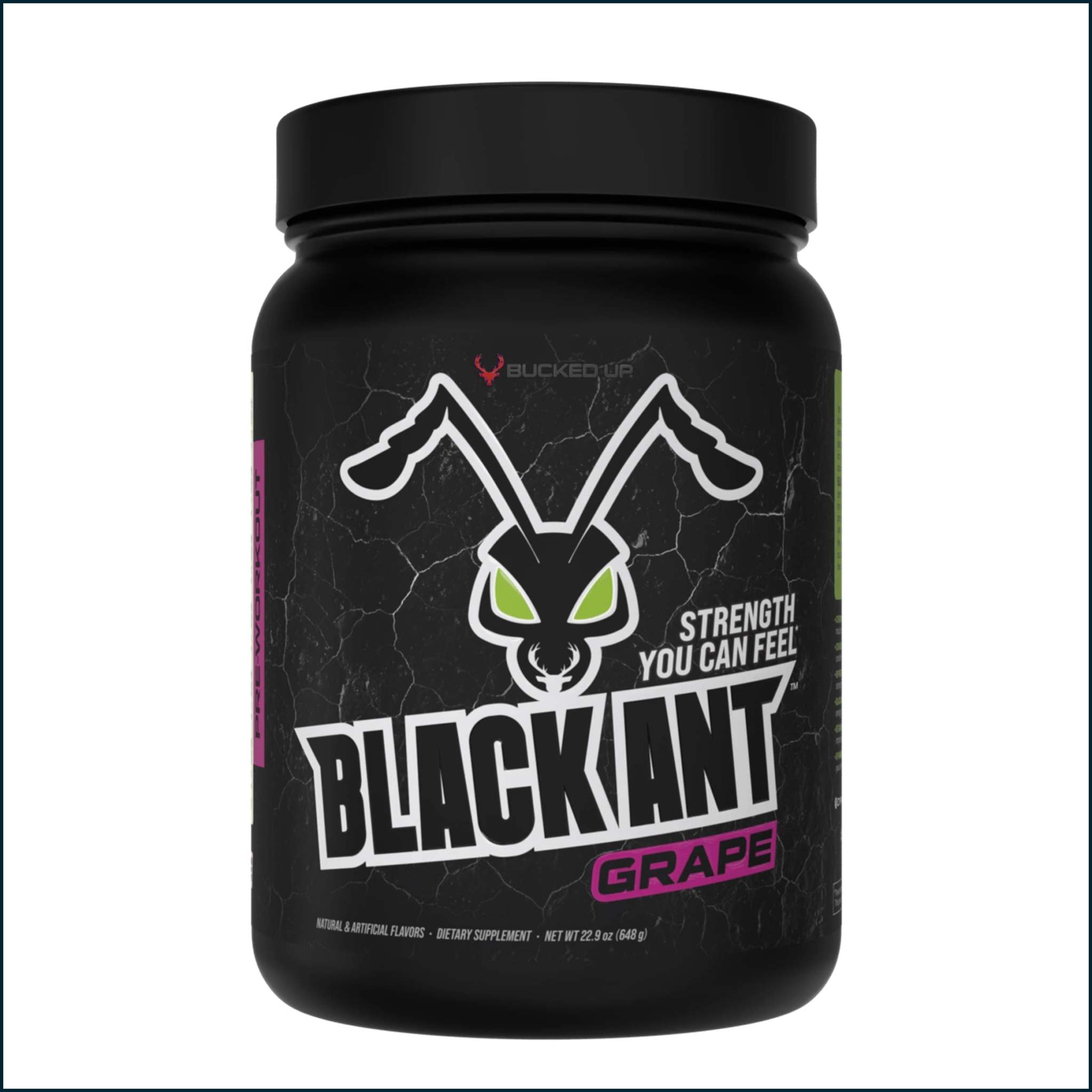 Bucked Up Black Ant pre-workout for strength and focus