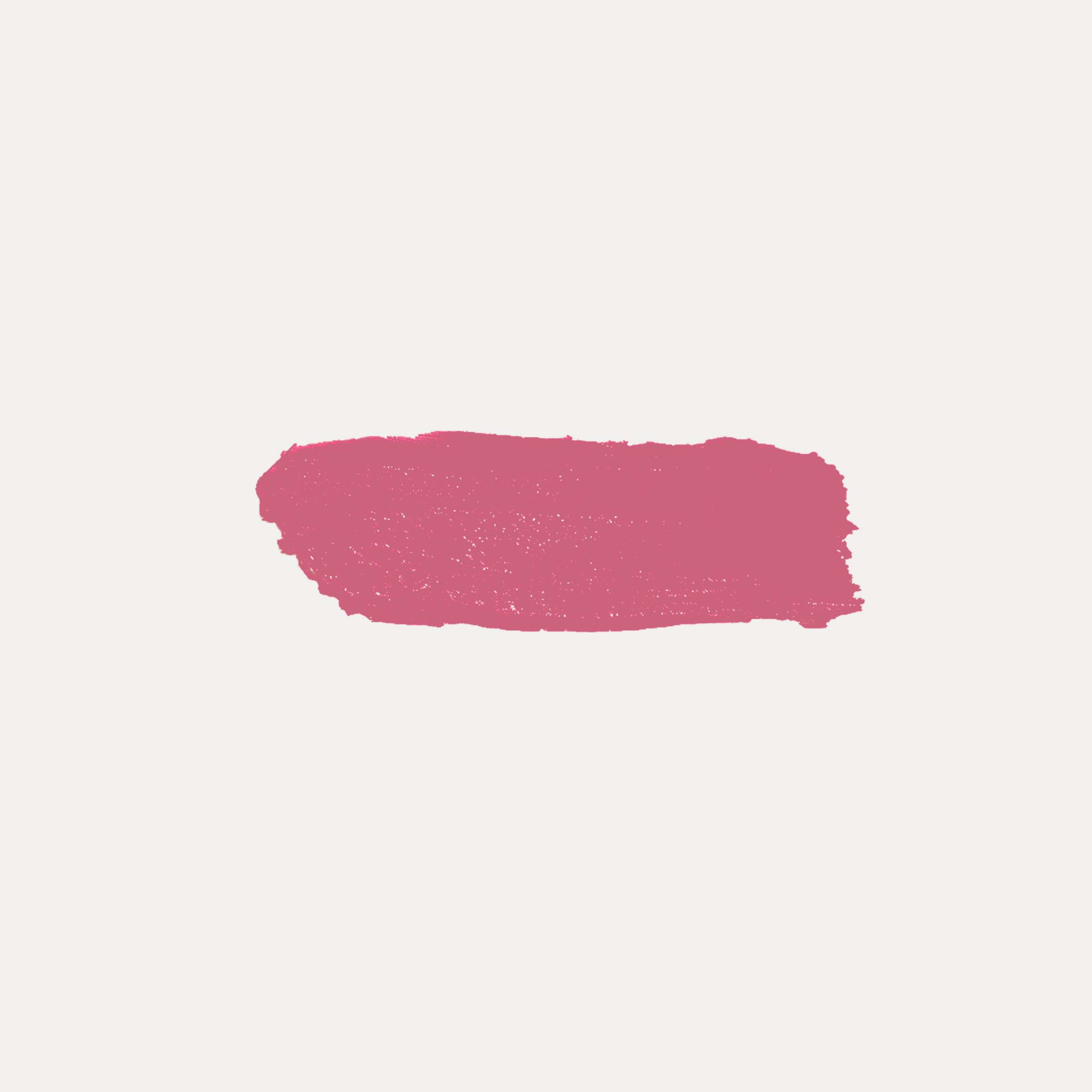 Buildable Cream Blush in a rosy pink shade, shown as a textured cream swatch with softly uneven edges