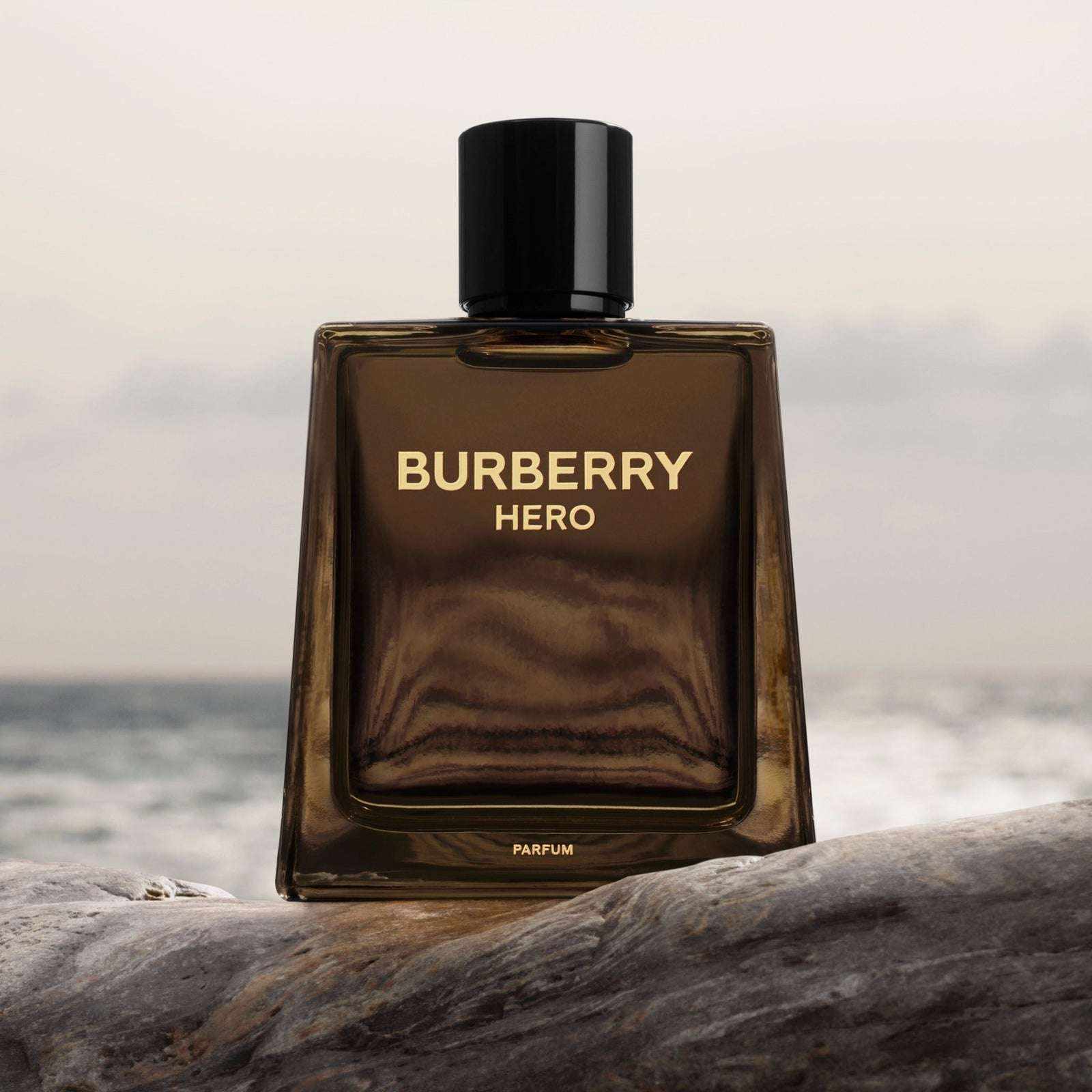Burberry Hero Parfum bottle with cedarwood notes
