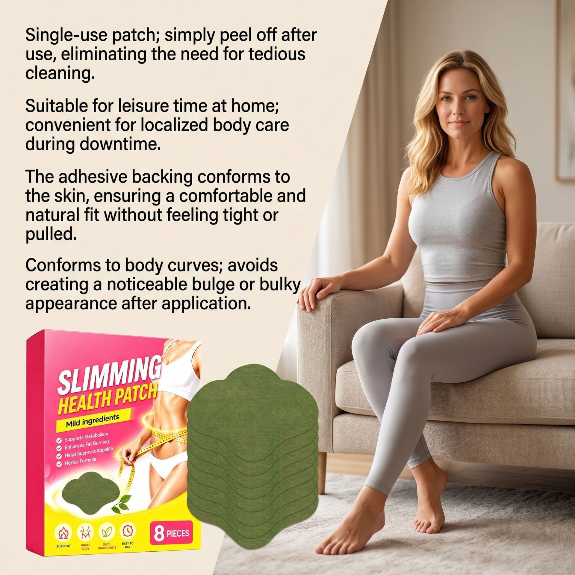 Body Care Patch With Plant-Based Formula  Gentle