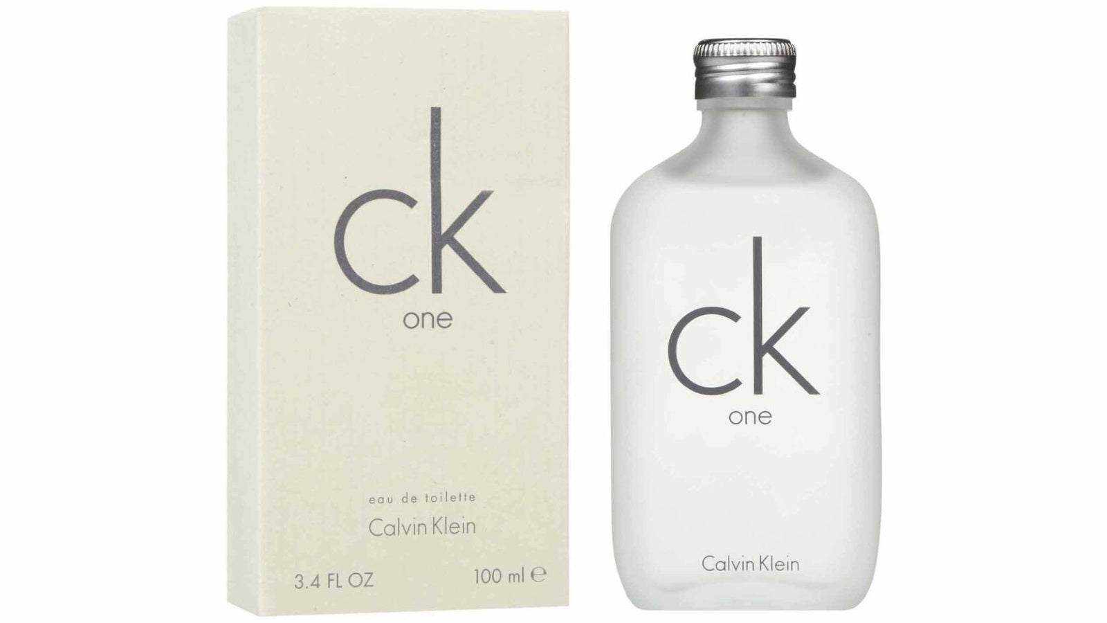 Calvin Klein One unisex eau de toilette bottle with green tea fragrance