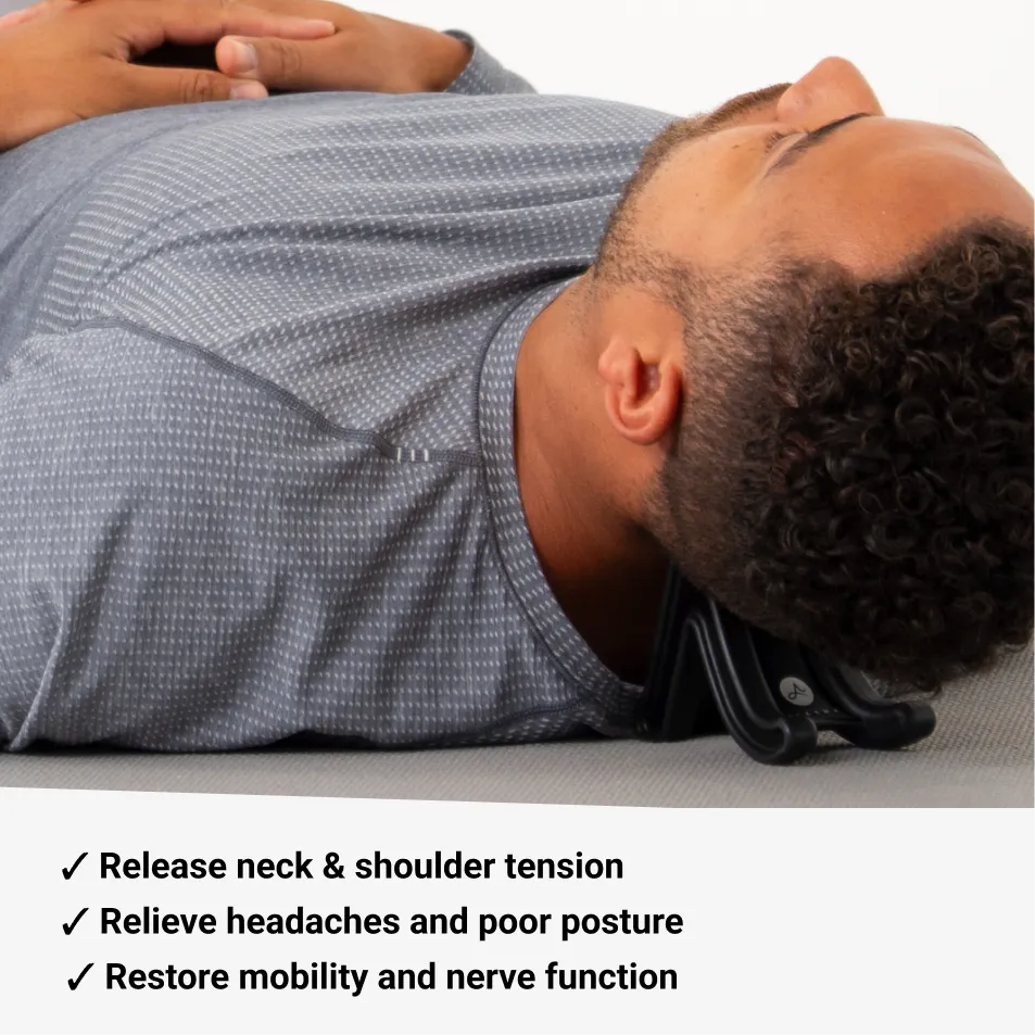 Range clinical-level muscle tension release tool for neck and shoulders