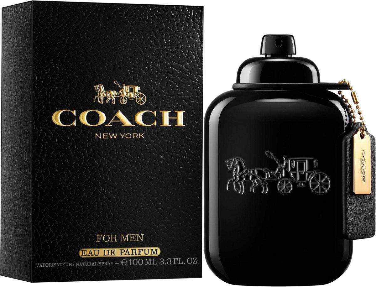 Coach for Men Eau de Parfum bottle with aromatic-amber fragrance
