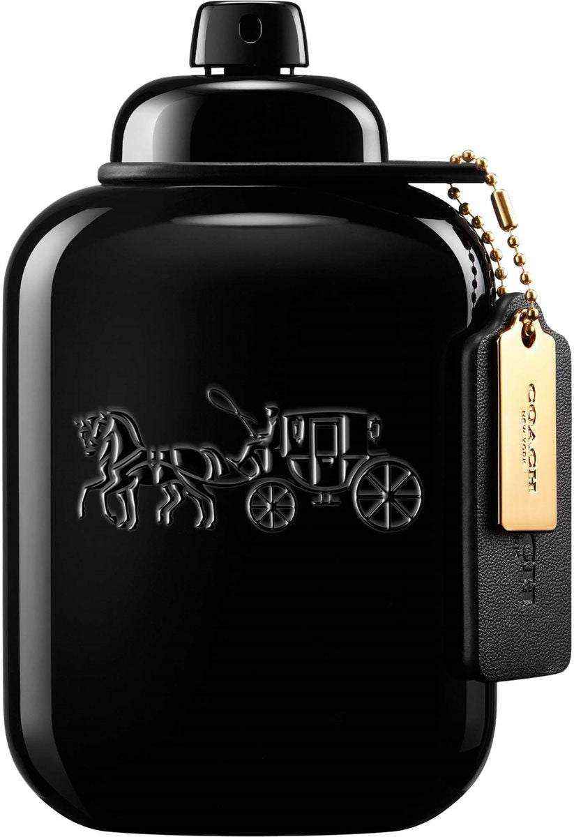 Coach for Men Eau de Parfum bottle with bergamot and leather notes