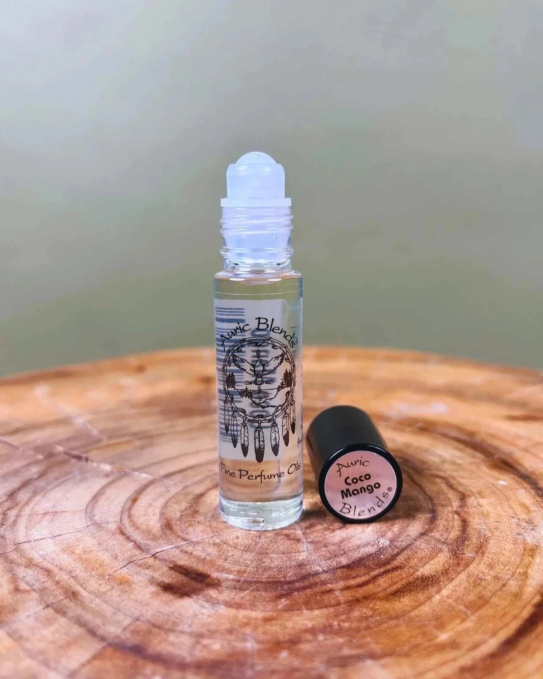Coco Mango Perfume Roll-On bottle with tropical mango and coconut scent