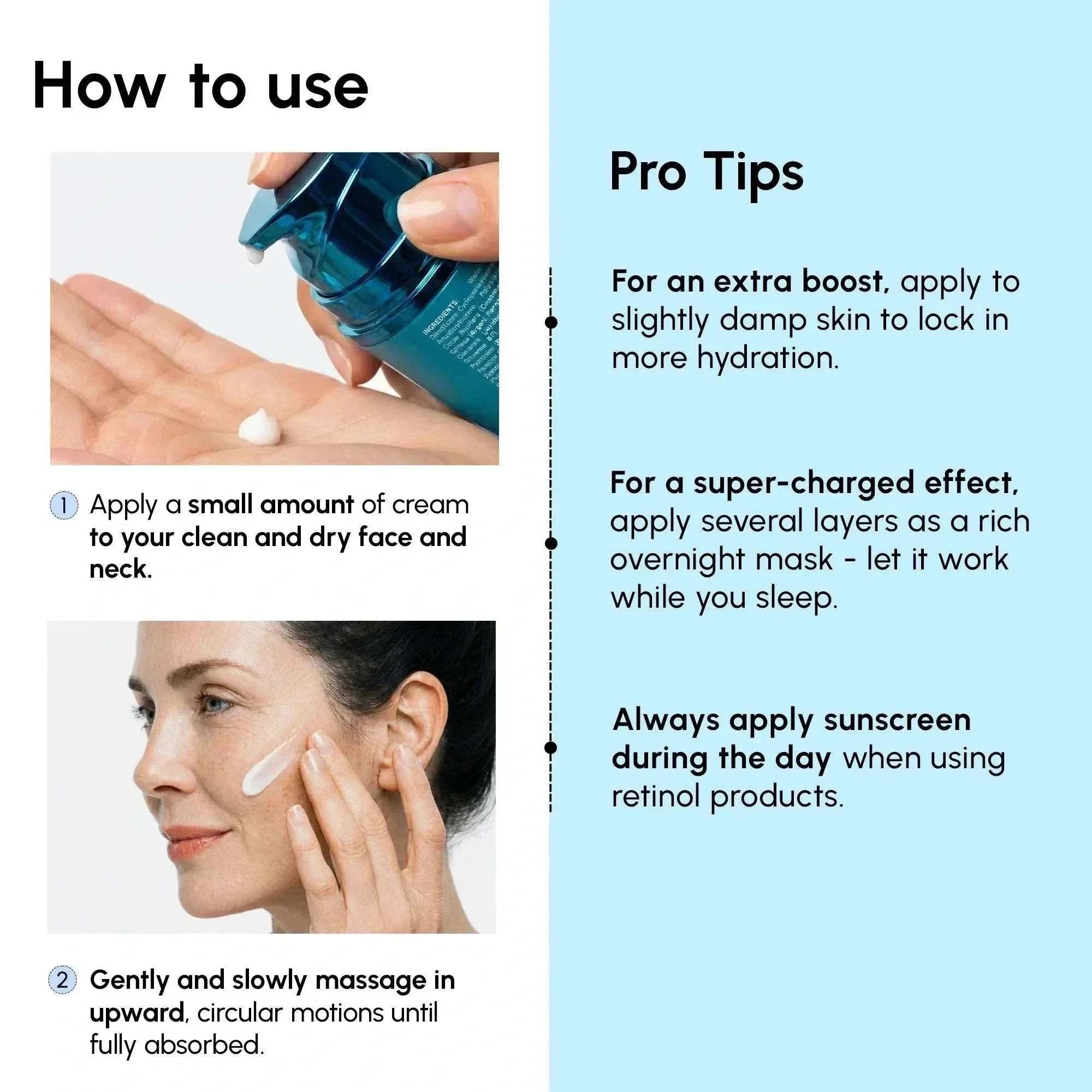 Deep moisture collagen face cream jar with marine collagen and hyaluronic acid