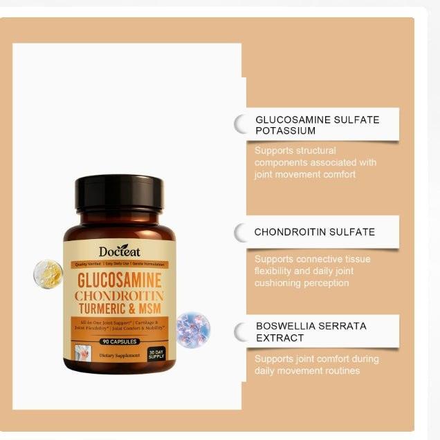 Joint health support capsules with collagen and natural extracts
