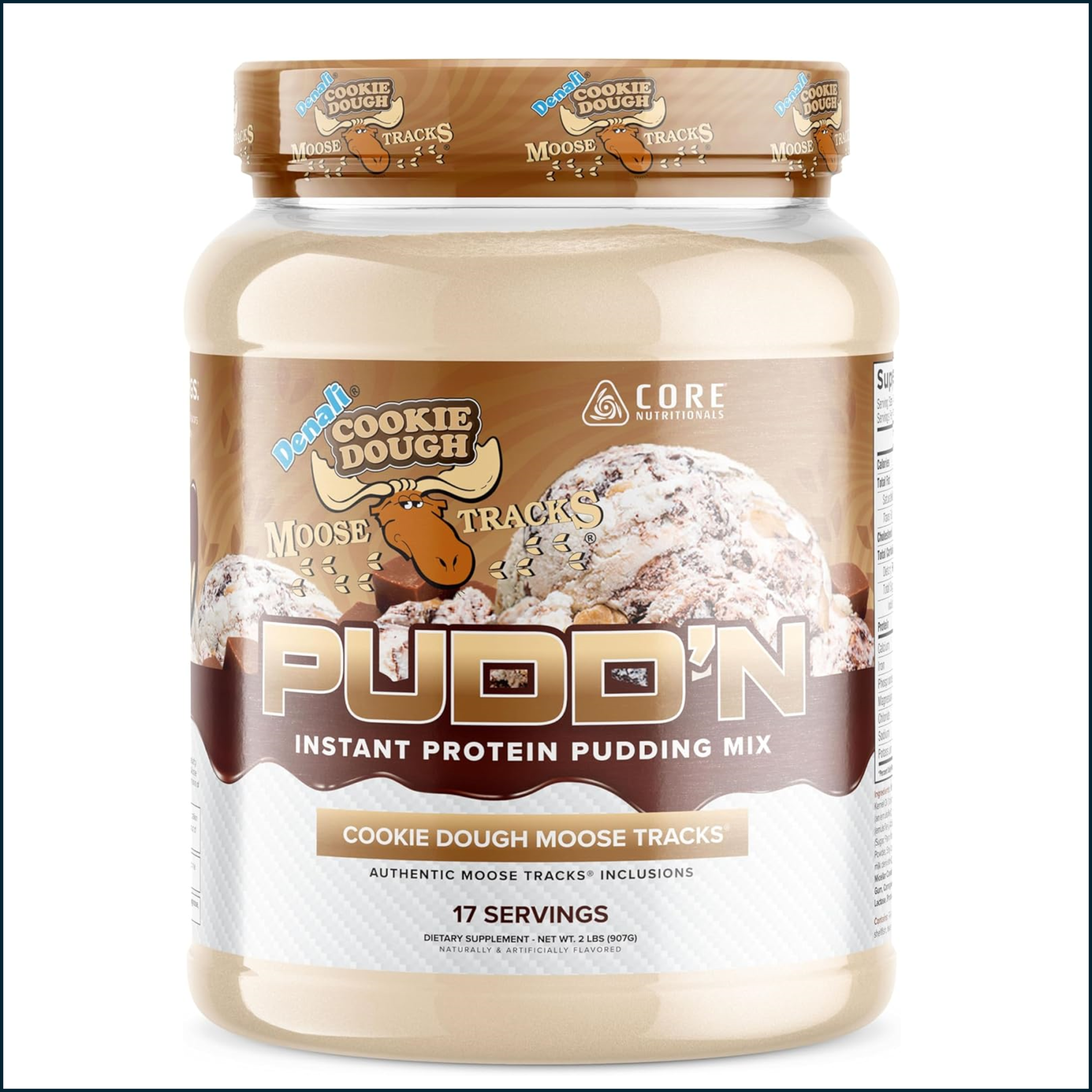 Core Nutritionals Protein Pudd'n 2lb casein whey protein pudding mix
