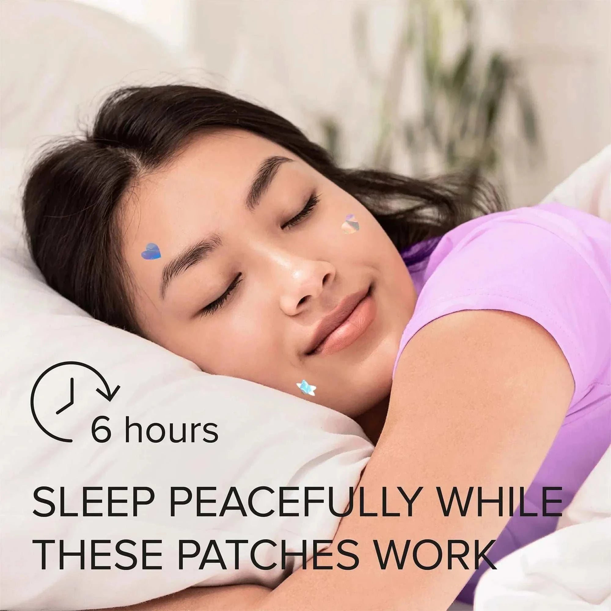 Cute star-shaped pimple and acne patches with natural extracts