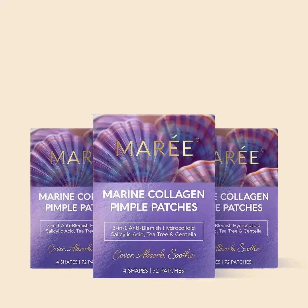 Cute star-shaped pimple and acne patches with natural extracts
