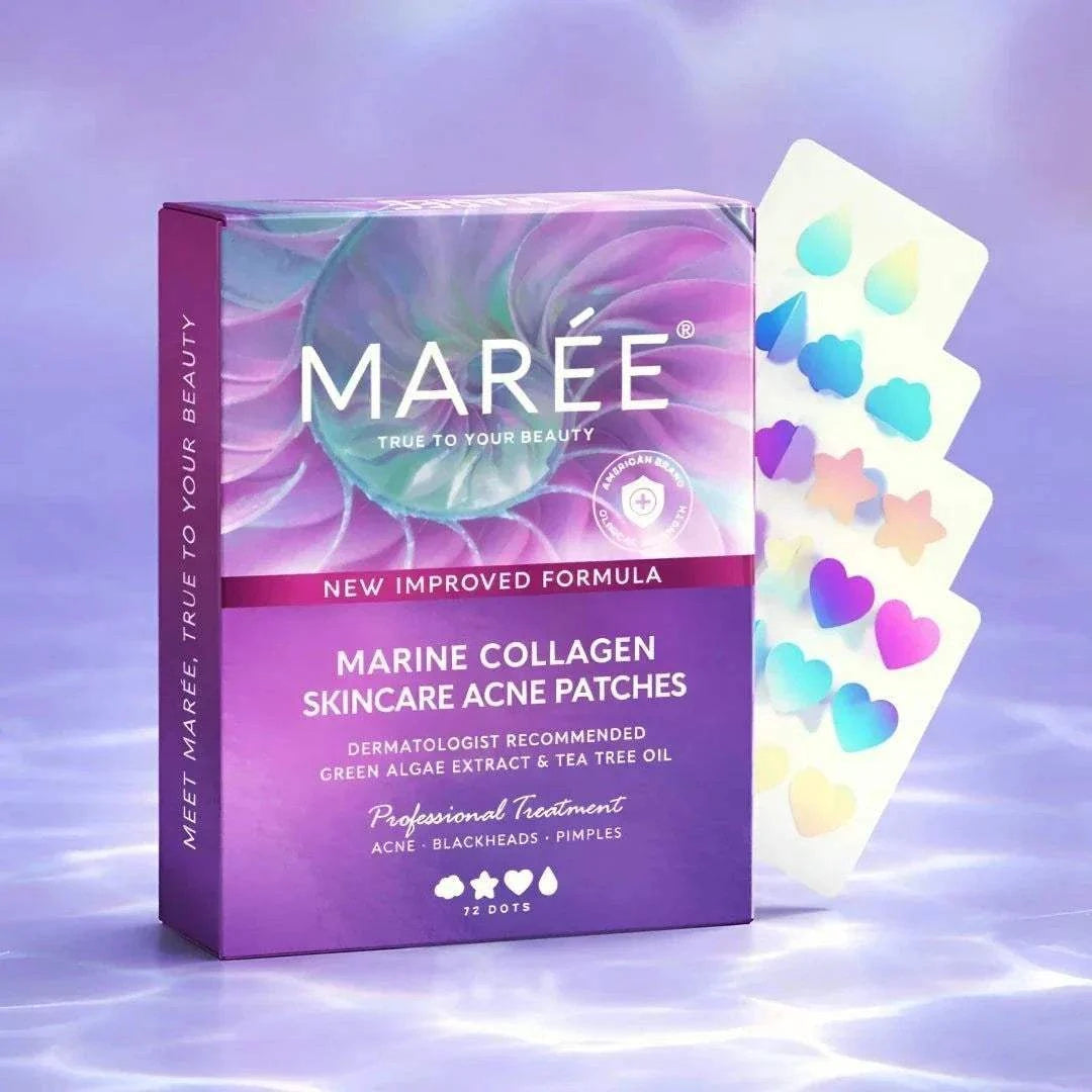 Cute star-shaped pimple and acne patches with natural extracts