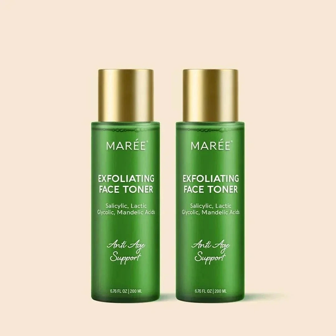 Marée Daily Glow Exfoliating Toner bottle on white background