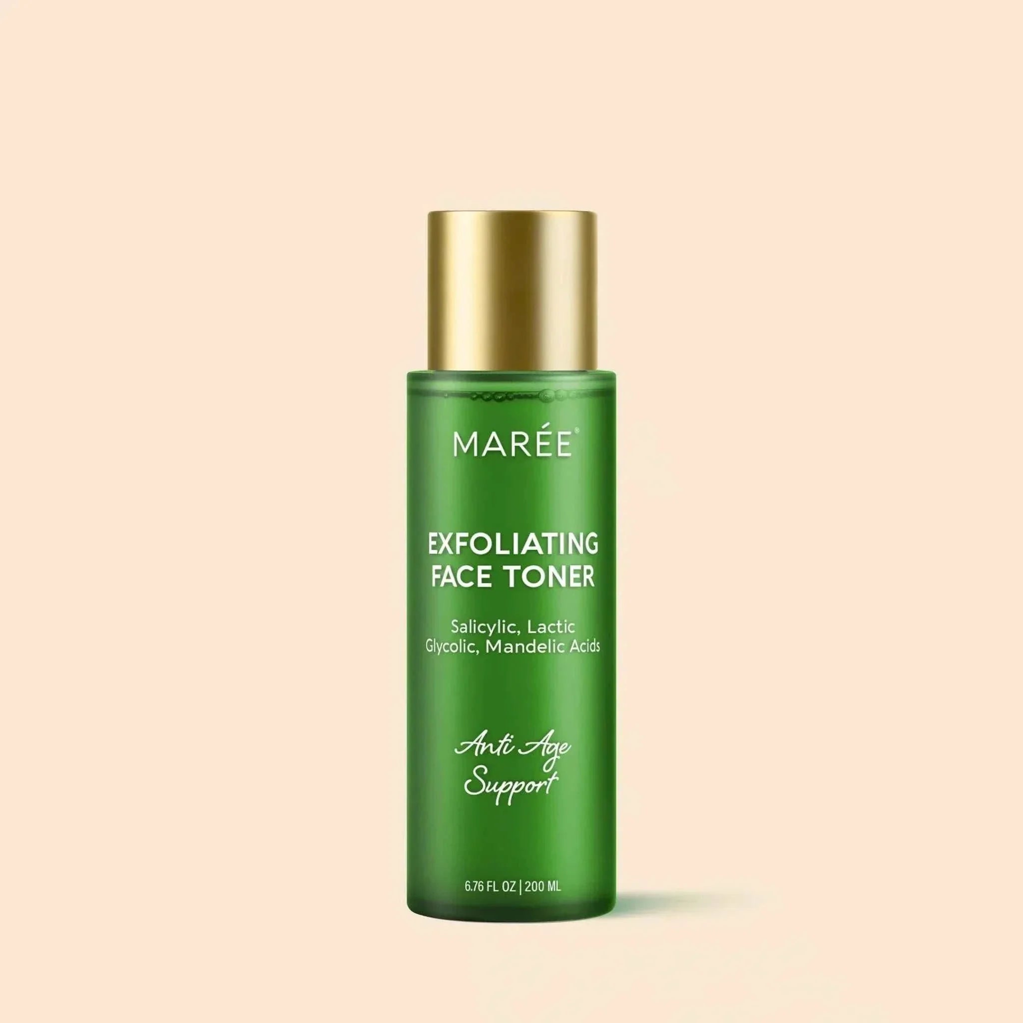 Marée Daily Glow Exfoliating Toner bottle for smooth skin
