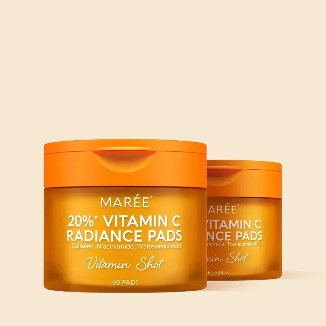 Marée vitamin c pads for dark spot fading and skin brightening