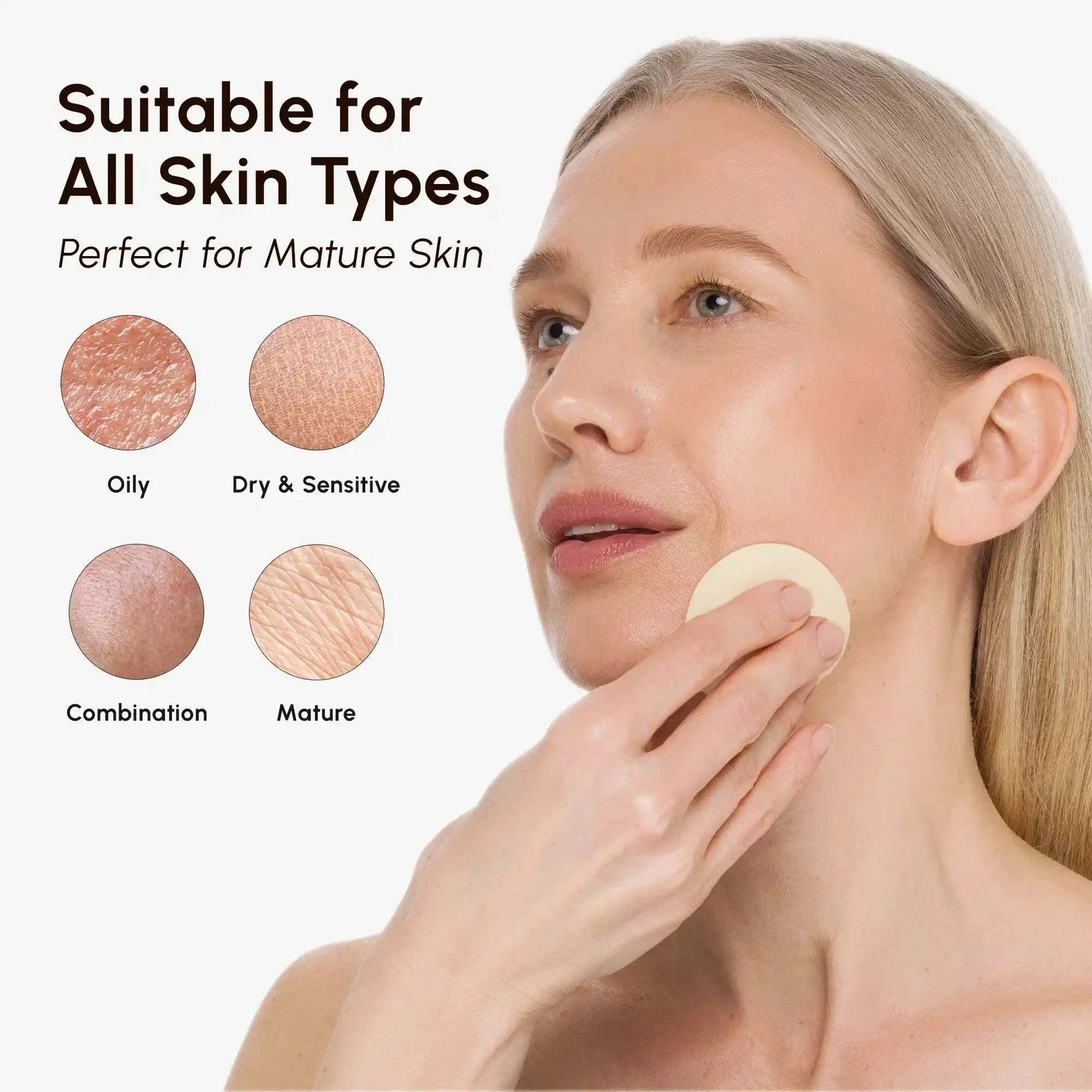 Vitamin C pads for dark spot fading and skin brightening