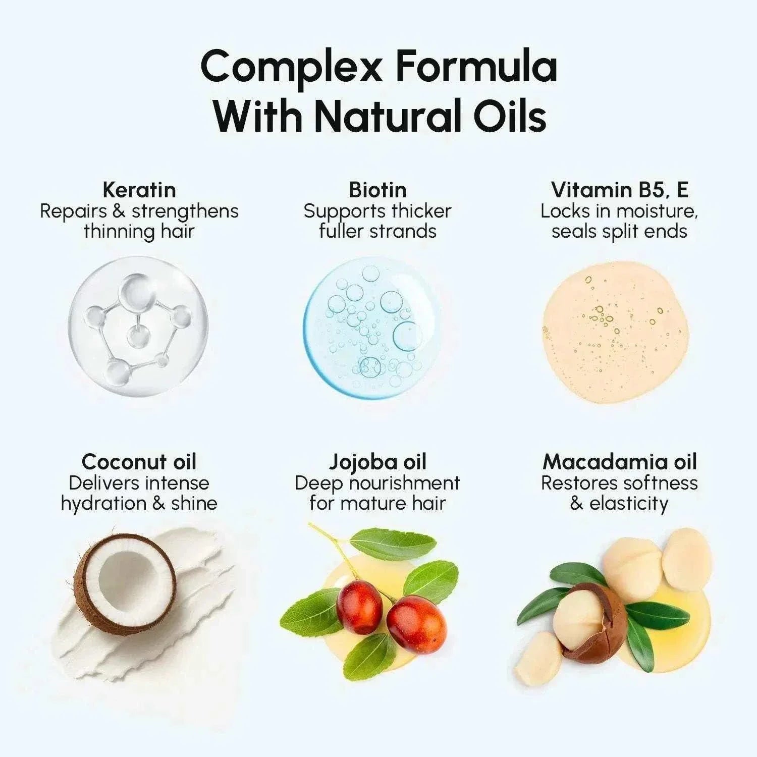 Deep hydrating coconut hair conditioner bottle with natural ingredients