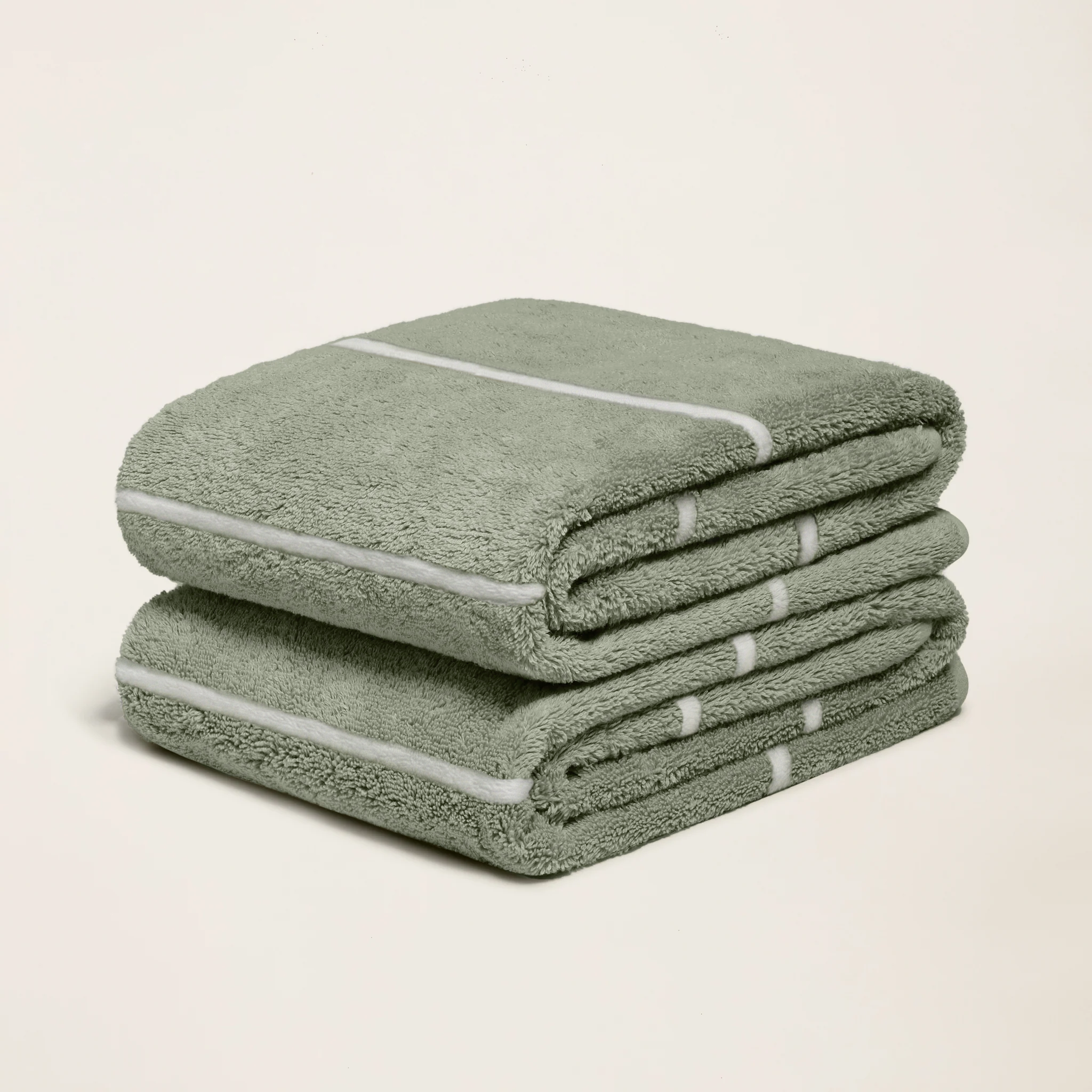 Deia Australian cotton towels set in plush white fabric