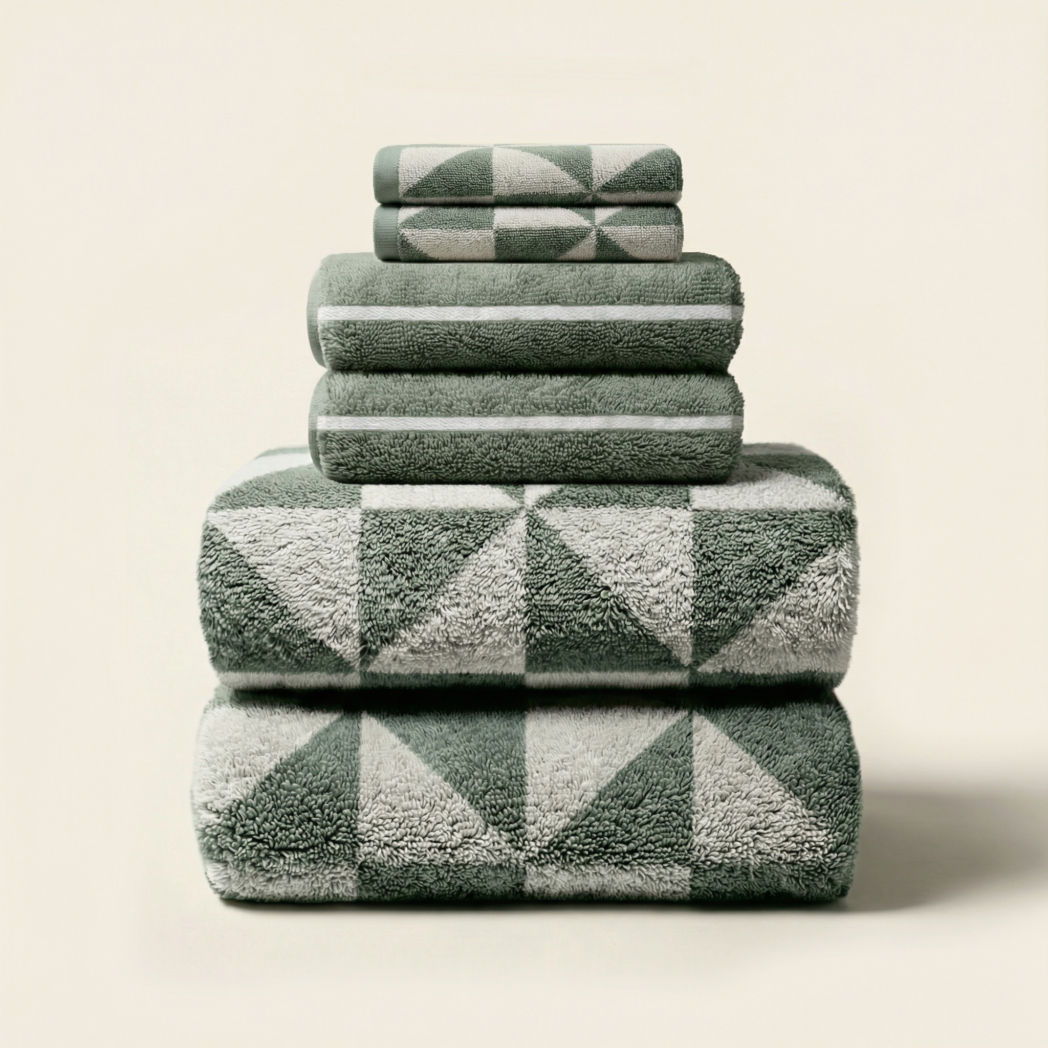 Deia Australian cotton towels set with plush texture and locker loop