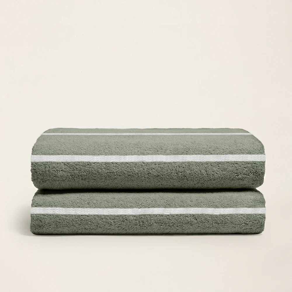 Deia Australian cotton towels set with washcloth, hand towel, and bath towel