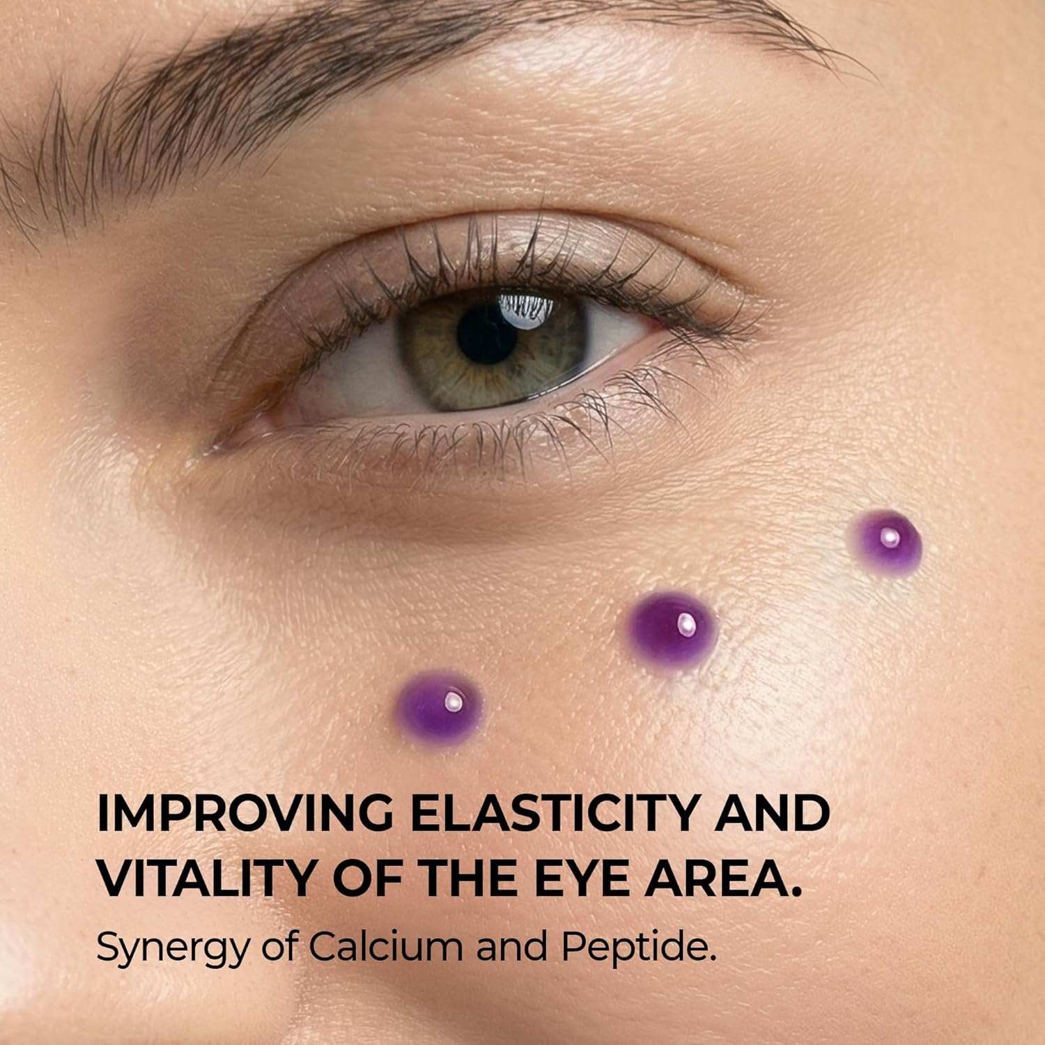 Dr. Melaxin Calcium Bonding Eye Cream promoting eye-area elasticity with calcium and peptide care