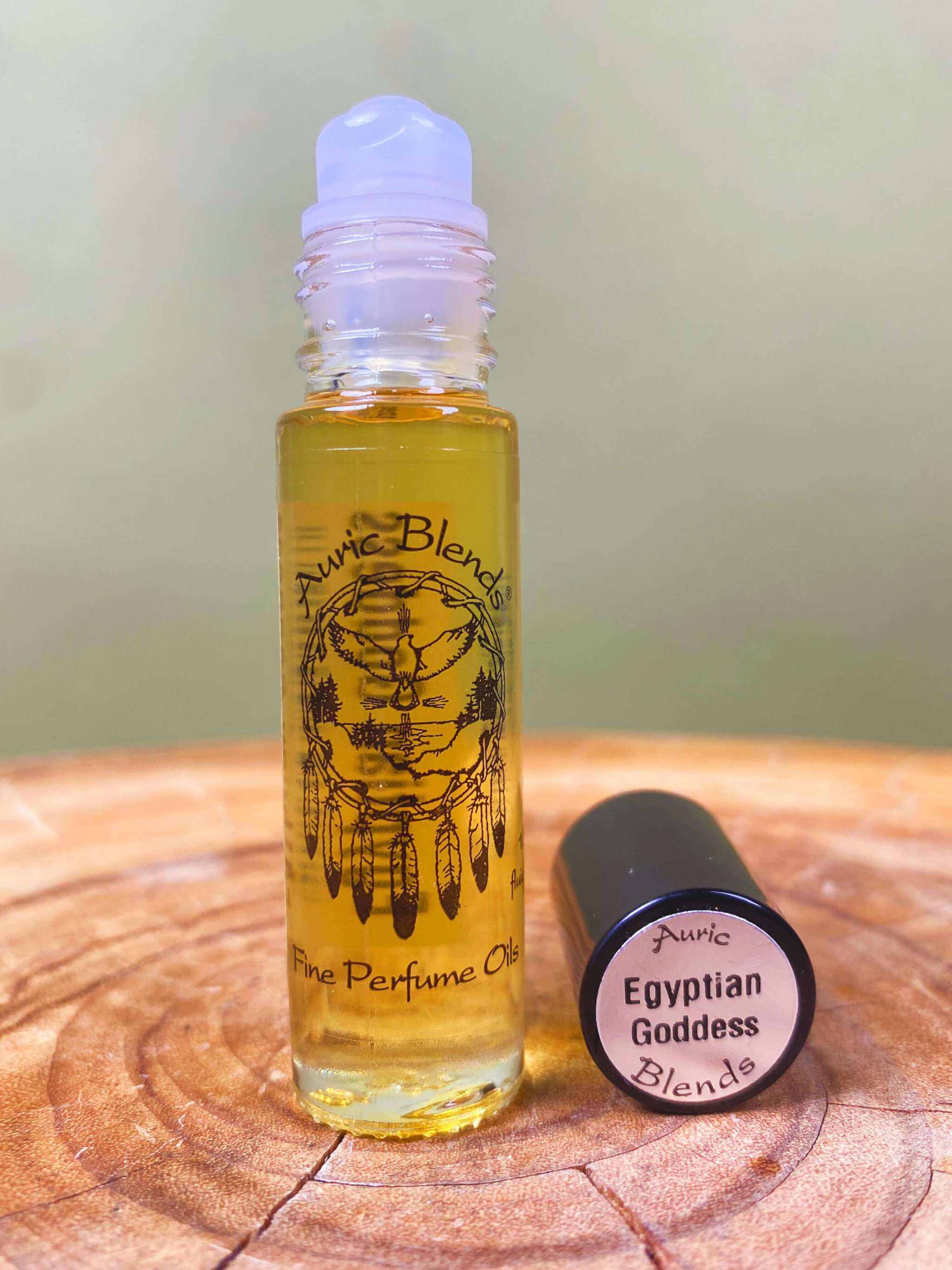 Egyptian Goddess roll-on perfume oil with warm musk and floral notes